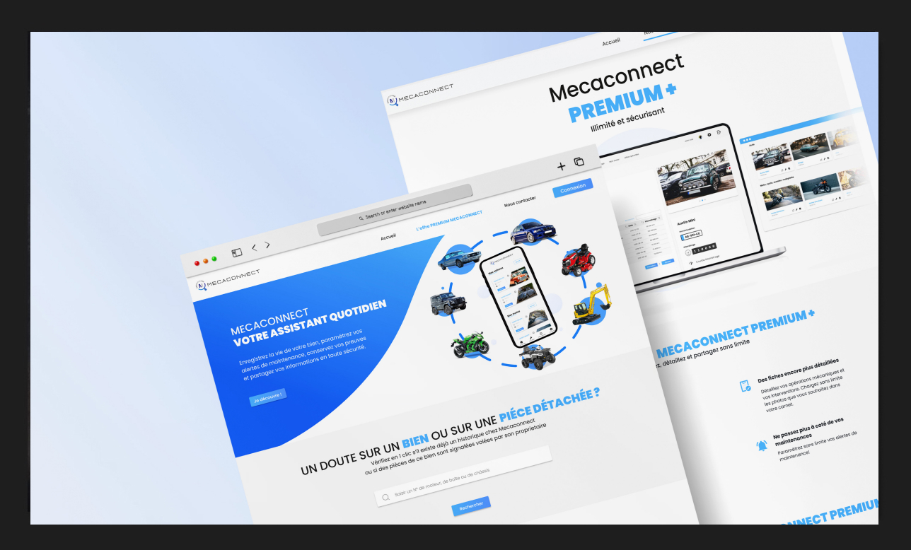 image d'apercu du site Mecaconnect