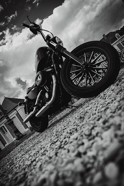 Photo d'une harley davidson