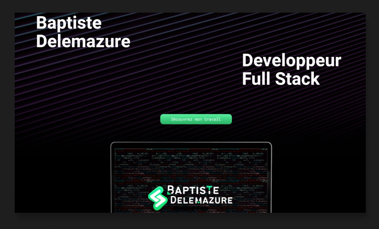 image d'apercu du site de Baptiste Delemazure
