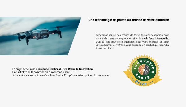 Image du site internet de Servdrone